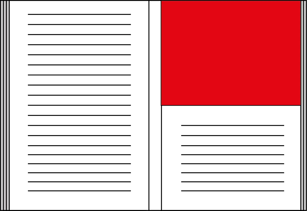 Demi-page intérieure